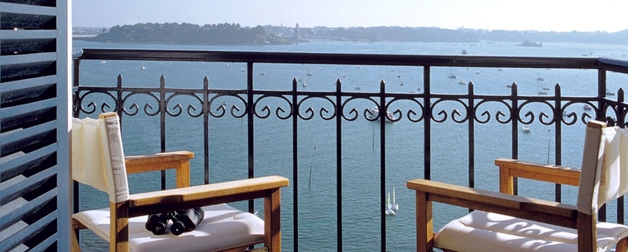chambre avec balcon vue mer, Hôtel Barrière Dinard