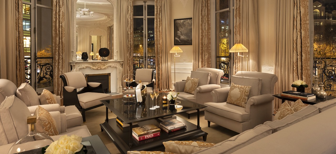 Salon - Suite Signature George V - Hôtel Fouquet's Paris - Champs-Elysées