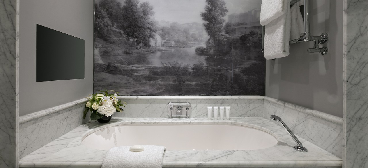 Salle de bain - Suite Signature Champs-Elysées - Hôtel Fouquet's Paris - Champs-Elysées