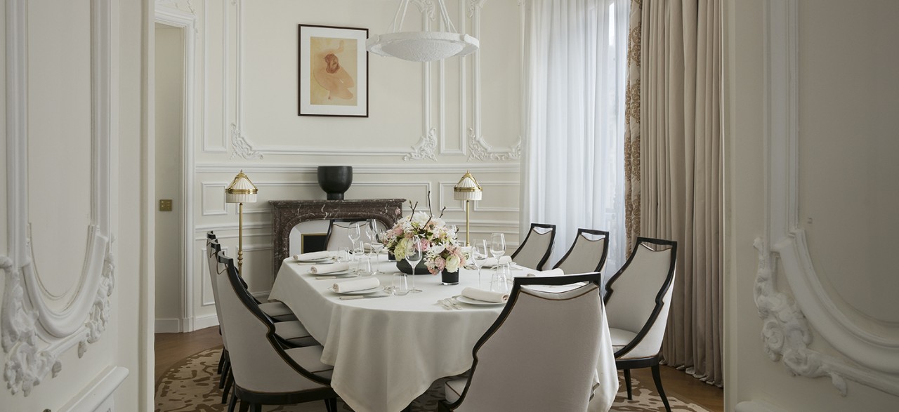 Salle à manger - Suite Signature Champs-Elysées - Hôtel Fouquet's Paris - Champs-Elysées