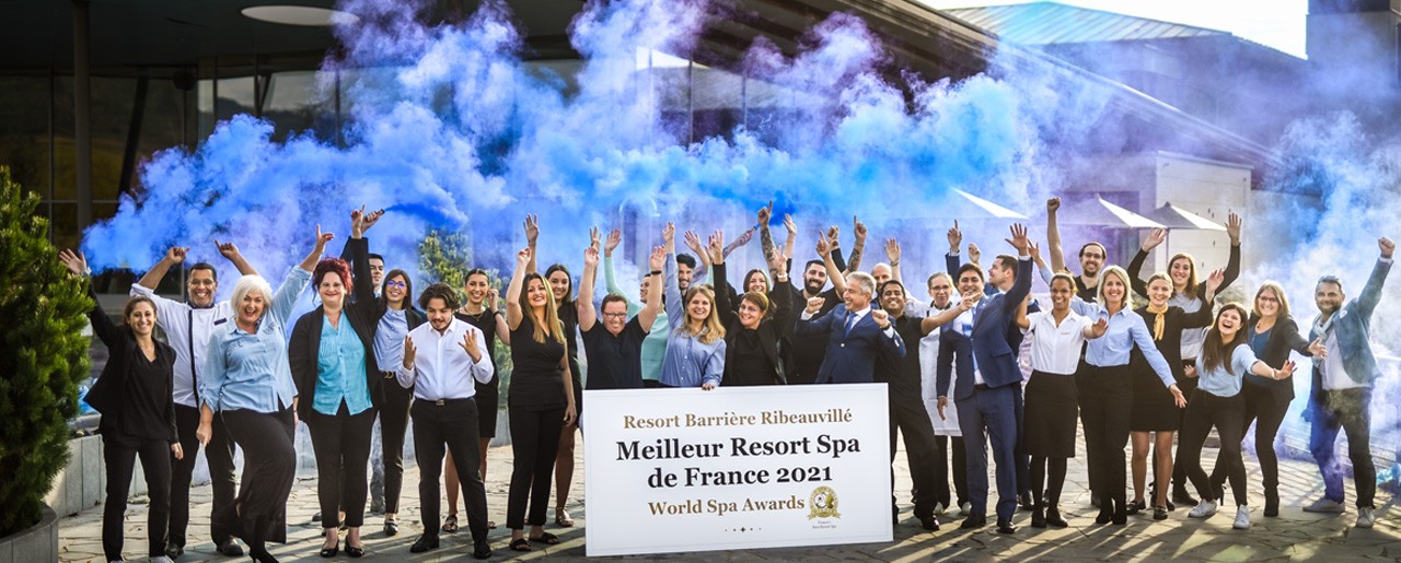 The Resort Barrière Ribeauvillé Team, price winner of the World Spa Awards contest