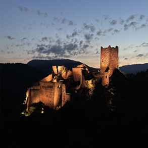The Saint-Ulrich Castle on top of Ribeauvillé