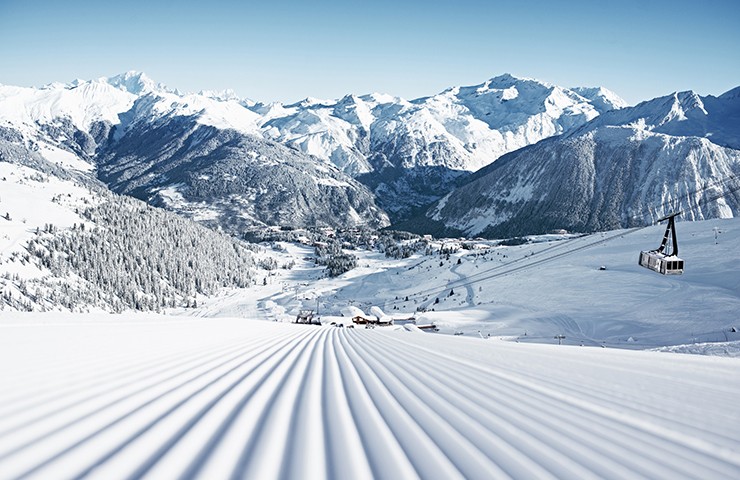 Ski, Vue Piste Verdons, Hotel Barrière Les Neiges