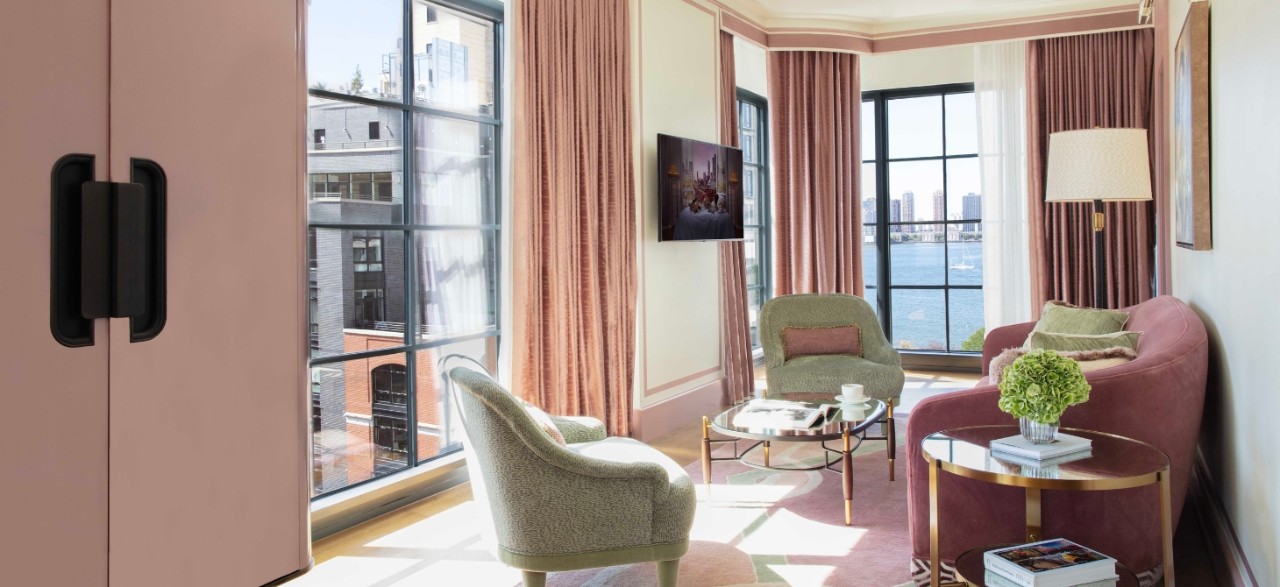 Fouquet's Corner Terrace Suite - Living Room