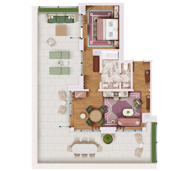 floorplans - suite-terrasse-hudson